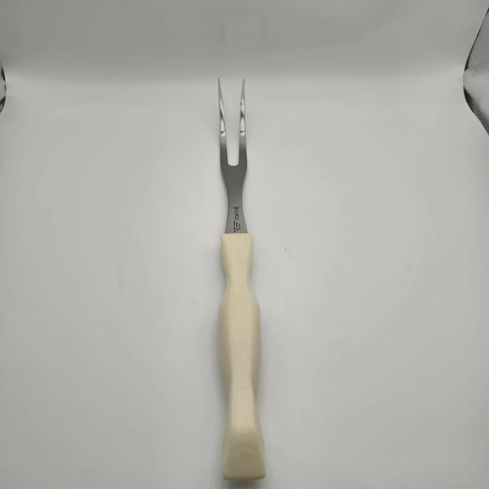Cutco 1727 JF Turning Fork Pearl White Handle Stainless Steel Made in USA